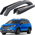 Goodyear Shatterproof in-Channel Window Deflectors for Honda Passport 2019-2025, Rain Guards, Window Visors for Cars, Vent Deflector, Car Accessories, 4 pcs - GY008120