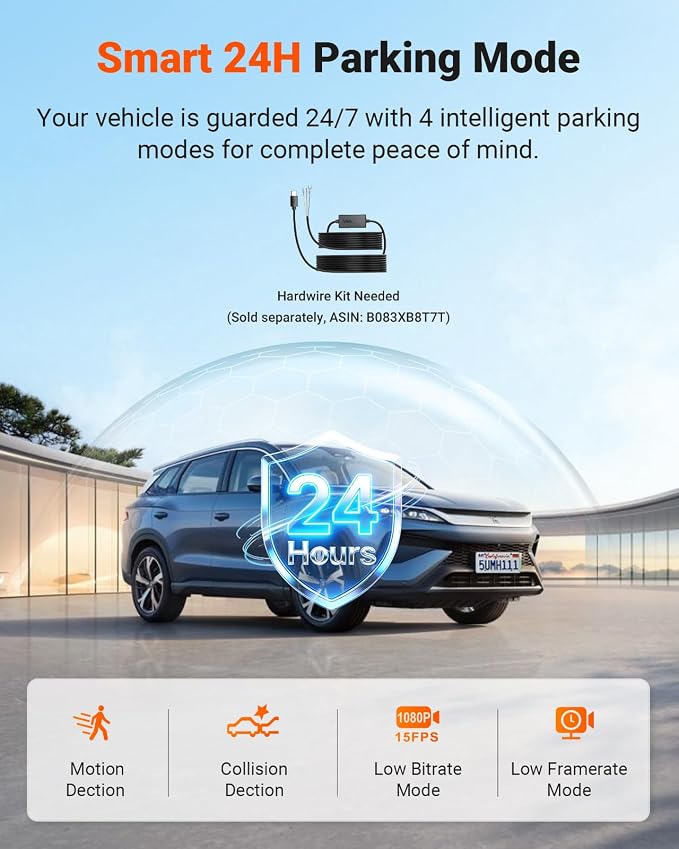 New N4 Pro S 4K 3 Channel Dash Cam, Triple STARVIS 2 Dash Camera for Cars, 4K+1080P+2.5K Front and Rear Inside, HDR IR Night Vision, 24/7 Buffered Parking Mode, GPS, Wi-Fi, Support 1TB (RC18)