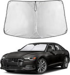 Windshield Sunshade Compatible for Audi A6 2019-2023 2024 2025, Sun Visor for Front Windshield & Window Sun Shade Cover, UV Heat Blocker & Protector, Car Accessories