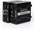 XLR Ground Loop Isolator Hum Eliminator for Home Stereo System/Speaker/Car Audio/Car Kit/Audio Player (Eliminate The Buzzing Noise) (XLR-Dual Channel Stereo)