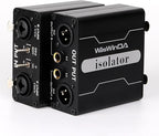 XLR Ground Loop Isolator Hum Eliminator for Home Stereo System/Speaker/Car Audio/Car Kit/Audio Player (Eliminate The Buzzing Noise) (XLR-Dual Channel Stereo)
