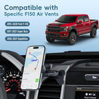 Metal Vent Phone Mount Compatible with 2015-2020 Ford F-150, 2017-2021 Super Duty & 2018-2021 Expedition, Car Solid Phone Holder Cellphone Cradles Bracket Stand for All Smartphone