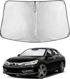 Windshield Sunshade Compatible for Honda Accord 2013-2015 2016 2017, Sun Visor for Front Windshield & Window Sun Shade Cover, UV Heat Blocker & Protector, Car Accessories