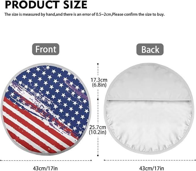 US Flag Steering Wheel Sun Shade Cover Cooling Steering Wheel Sun Block Anti-Heat Aluminum Foil Steering Wheel Cover Steering Wheel Sun Heat Shield for SUV Truck Van