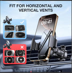 Upgraded-2nd Generation Universal Phone Holders for Your Car, Hands Free Air Vent Car Phone Holder Mount Compatible with iPhone 16/15/14/13/12/11 Series and All Phones
