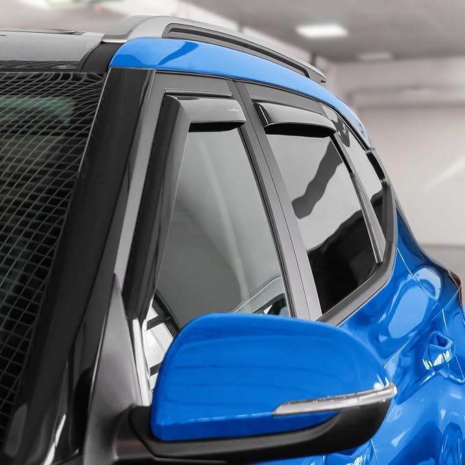 Goodyear Shatterproof in-Channel Window Deflectors for Kia Seltos 2021-2026, Rain Guards, Window Visors for Cars, Vent Deflector, Car Accessories, 4 pcs - GY008487