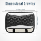 Car Center Console Cover, Universal Leather Waterproof Armrest Seat Box Cover Protector, Comfortable Car Decor Accessories Fit for Most Cars, Vehicles, SUVs-White