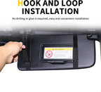 Tactical Sun Visor Organizer Visor Storage Compatible with 2021 2022 2023 2024 2025 2026 Ford Bronco 2/4 Door Accessories Car Sun Visor Sunglasses Holder Webbing Molle Panel, Driver+Passenger