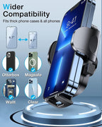 【Upgraded Strongest Suction & Pro Military-Grade】Ultimate Car Phone Mount【360°Rotatable Suction】Cell Phone Holders Truck Stand for Dashboard Windshield Vent for iPhone 17 Pro Max 16 Samsung,Navy Blue