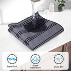 Microfiber Cleaning Cloth, Kitchen Towels 12 Pack, Lint Free, Scratch-Free, Highly Absorbent, Reusable Dish Towels for Kitchen and Household