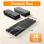 Sixzoo 30 PCS Tire Plugs Heavy Duty, 8" X 0.24" Tire Repair Plugs, Rubber Tires Plug, Tires Repair Strings for Tubeless Puncture Car, RV, SUV, ATV, Motorcycle, Truck,Tractor (Black)