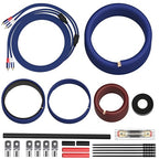 1/0 Gauge Complete Amp Wiring Kit, Premium Car Amplifier DIY Installation Kit, 3000W High Power CCA Cable with Fuse Holder& Full Accessories for Car Truck/RV/ATV Audio Systems Radio Subwoofer Speaker