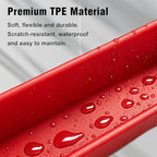 2PCS Car Seat Gap Filler, Automotive Seat Organizer Fill The Gap Between Seat and Console, Universal Car Storage Box Inserts Fill The Gap Between Seat &Console for Coins Wallets Keys (Red)
