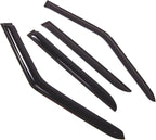 WD2-521 Dark Smoke 4 Pcs Set Window Visor (Outside Mount) Deflector Rain Guard Compatible with 2006-2013 Land Range Rover Sport