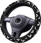 Halloween Bats Steering Wheel Cover for Women & Men – Universal 15 Inch Car Accessories, Non-Slip & Stylish Design, Fits Most Cars, SUVs, and Auto