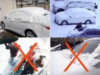 Safe View Half Car Cover Top Waterproof/Windproof/Dustproof/Windshield Cover Snow Winter Summer (Sedan 3L)
