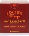 Conditioner Wipes: Restore Leather On-The-Go. Protect & Condition Any Color of Leather Couches, Car Seats, Purses, Shoes, Bags & Tack. Made in the USA! 10 Non-Toxic, Ready-to-Use Wipes