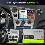 8Core 6GB+128GB Android 15 Radio for Toyota Matrix 2009-2014 Car Stereo with 9 Inch 1280x720 IPS Touchscreen,Wireless Carplay/Android Auto GPS DSP 46EQ 5.0Bluetooth WiFi FM/RDS SWC Camera