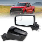 Left Driver Side Mirror Compatible with 2019-2025 chevy Silverado 1500 Power Glass Manual Folding Non-Heated without Turn signal Replace#GM1320582(3Pins）