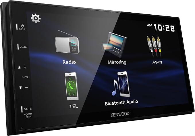DMX150BT 6.8" Capacitive Touchscreen Digital Multimedia Receiver – Bluetooth, USB Mirroring for Android, Rear Camera Input, 13-Band EQ