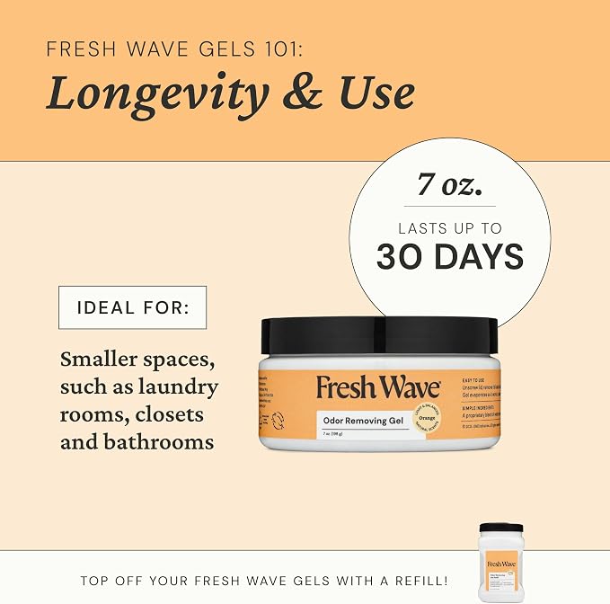 Orange Odor Removing Gel, 7 oz., Pack of 3