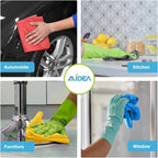 AIDEA Microfiber Cleaning Cloth Blue-50PK, Soft Absorbent Shop Rags, Microfiber Towels for Cars, Kitchen Towels, Dusting Cloth for Home, Window, Cleaning Supplies, 12"×12"