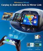 5G WiFi Car Radio for Toyota RAV4 2003-2005 with Wireless Carplay/Android Auto,Android Car Stereo 9 Inch Touch Screen GPS DSP Bluetooth FM/RDS Mirror Link SWC Backup Camera 2+64G