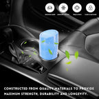 Wevdn Car Trash Can Bin with Lid, Mini Leakproof Vehicle Side Door Cup Holder Trash Can with Lid, Multipurpose Organizer Portable Garbage Bin for Cup Holder Car Home Office (Dark Blue)