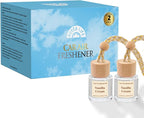 Car Air Freshener Diffuser 2 Pack Hanging Air Freshener Diffuser - Vanilla Cream Fragrance Oil Air D iffuser for Car, 45+ days Long Lasting Fragrance Made in USA C ar Air Fresheners (V54)