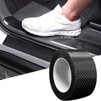 Car Door Edge Guards Door Sill Protector, 2.7In x 49Ft 5D Carbon Fiber Car Wrap Film, Vinyl Automotive Wrap Film Anti-Collision Fits for Most Vehicles