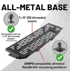 RubiGrid Metal Dash Mount Phone Holder Compatible with 2021-2025 Ford F-150 and 2021-2023 Ford Raptor (Spring-Loaded)