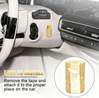 Upright Car Chapstick Holder, Bling Insulating Lip Balm Holder,Rhinestone Car Accessories for Women Interior,Suitable for Most Vehicles. (Yellow)