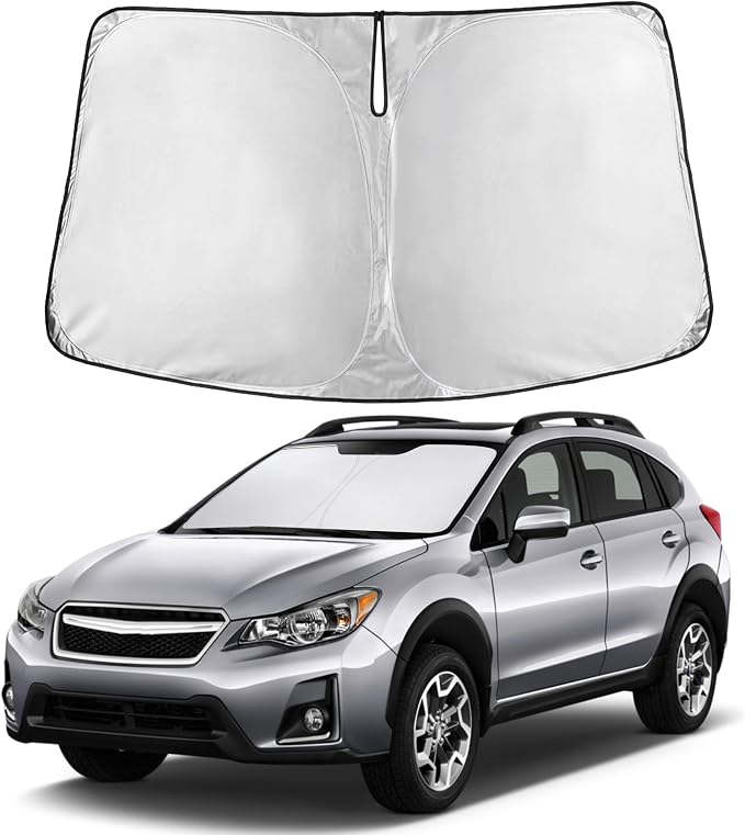 Windshield Sunshade Compatible for Subaru Crosstrek 2013-2015 2016 2017, Sun Visor for Front Windshield & Window Sun Shade Cover, UV Heat Blocker & Protector, Car Accessories