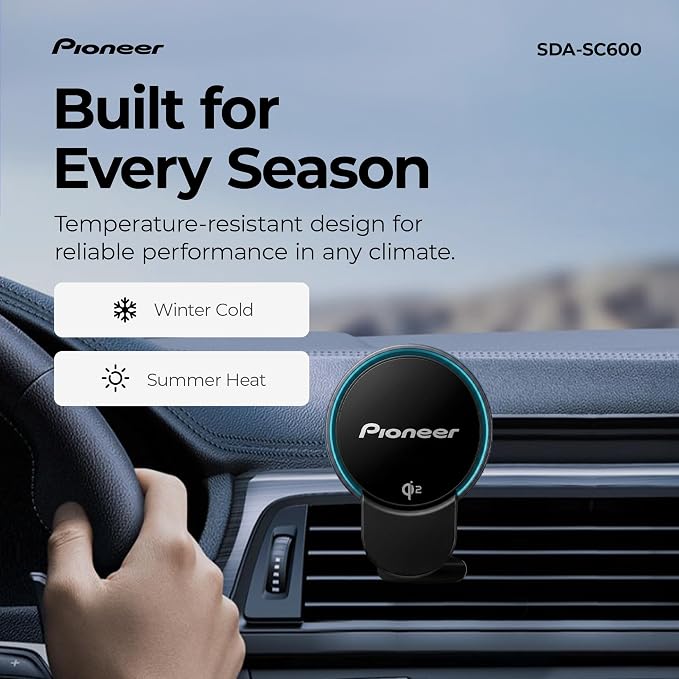 Qi2 Wireless Car Charger and Magnetic Phone Holder Mount for Air Vent - MagSafe Compatible Car Phone Charger for iPhone and Android with Cooling Fan, RBG Illumination, Includes Metal Ring