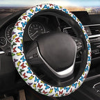Universal 15-Inch Steering Wheel Cover, Colorful Butterfly Print Neoprene Car Handle Protector, Non-Slip & Durable Auto Decor, Breathable Steering Wheel Wrap for Men and Women