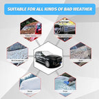 Car Magnetic Windshield Snow Cover, 4-Layer Vehicle Windshield Protection Cover with Side Mirror, Auto Windscreen Sun Shade for Ice Frost Sunlight, Universal for Truck Van Sedan