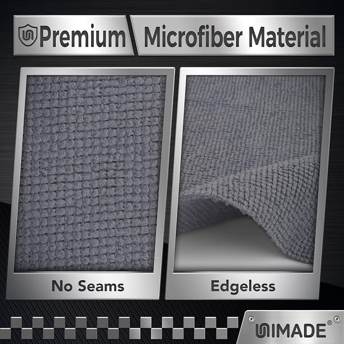 Microfiber Cleaning Cloth, 400 Pack Microfiber Towels for Cars Commercial Grade Work Rags Bulk Detailing Cloth for Automotive Bar Mechanic Restaurant Garage Housekeeping, 11.5"x 11.5", Grey