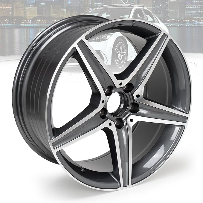 New 18x8.5" 18 Inch Premium Aluminum Alloy Wheel Rim Compatible with 2014–2016 Mercedes-Benz E-Class, E350, E400, OEM Design, Alloy Replacement Wheel, Super Duty Replacement Car Rim, OE Stock ﻿