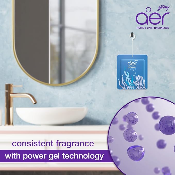 AER Power Pocket Assorted Solid Pocket Air Freshener for the Entire Home with Long Lasting Scents Pack of 5
