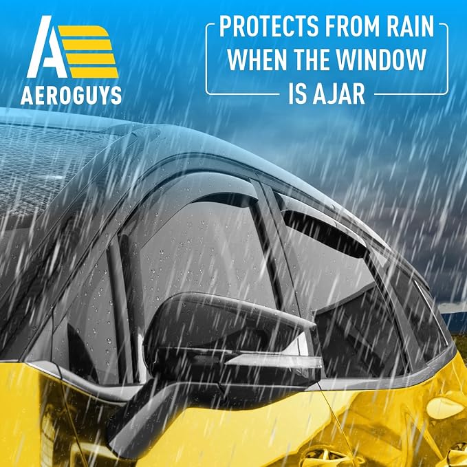 Extra Durable Window Deflectors in-Channel Window Visors Rain Guards Fit for Kia Sportage 2023-2026, Sun Visors, Wind Vent for Shades, Exterior Car Accessories - 4 pcs. AG0860