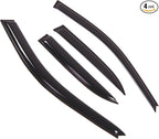 Outside Mount Window Vent Visors Rain Guards Compatible with Toyota Camry 1997-2001 | Side Window Wind Deflectors Rain Shields | Smoke Tinted, 4 Pcs Set, DGWV-416