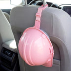 4 Pcs Hard Hat Hook for Truck Adjustable Hard Hat Holder Hardhat Holder for Truck Seat Back Organizer 55 lb Load Heavy Duty Hardhat Hanger Storage Car Vehicle Headrest Bag Gear (Pink)
