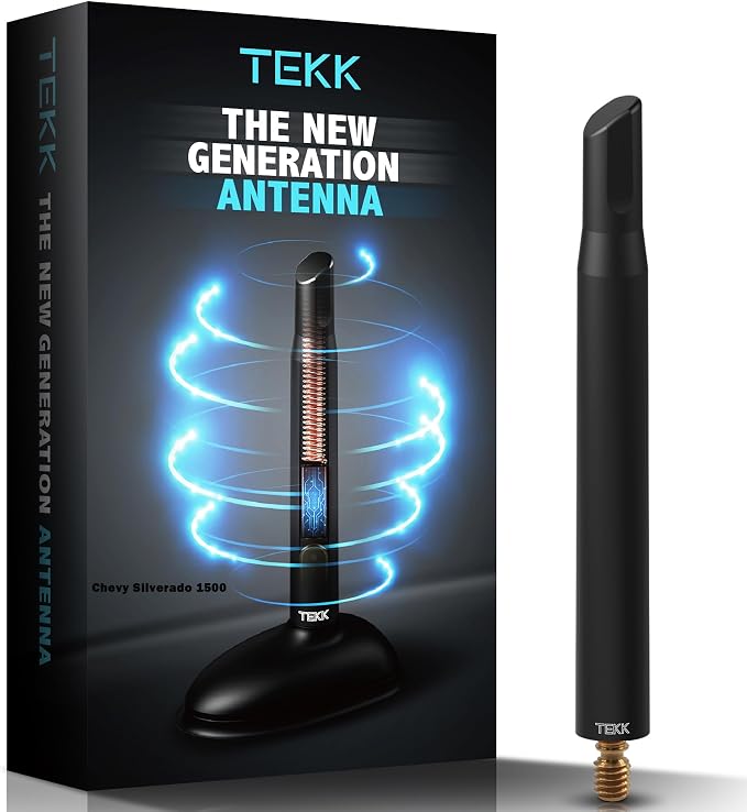 Tekk Short Antenna Compatible with Chevy Silverado 1500 2007-2026/4.8 Inches Highly Durable Premium Short Replacement Antenna