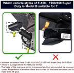 Mangoal Front 4K Rear 1080P Dash Cam for F150 2013-2017 F250-F450 2015-2019 | F250 F350 F450 Super Duty 2015-2019, OEM Style, XLT Lariat King Ranch Raptor, UHD 2160P Video, WiFi & App, 128GB Card(B)