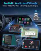 Wireless CarPlay Adapter—Ultra Mini(60% Reduced Size),2026 2-in-1 Android Auto Adapter, 3X Automatic Connection Navigation, Plug and Play, Compatible with iOS 10+, Android 11+