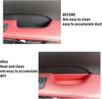 Door Handle Storage Box fit for Lexus RX 2023 2024 2025 2026 Accessories Car Pocket Organizer (4PCS Black TPE Storage Box-4 Door) (red)