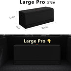 Car Trunk Organizer for SUV,Car Organizers and Storage with Collapsible Storage, Magnetic Lid Large Capacity for SUV, Truck, MPV (Carbon Black, XXL-29.5×13×12.5 IN)
