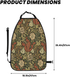William Morris Calssic Car Seat Back Kick Protectors Kick Mats With Storage Pockets For Vehicles To Protect From Dirt Mud Scratches 2 Pack