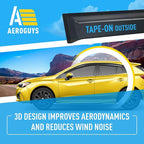 Extra Durable Window Deflectors Tape-On Window Visors Rain Guards Fit for Subaru Impreza 2017-2023 Hatchback, Sun Visors, Wind Vent for Shades, Exterior Car Accessories - 4pcs. AG0550