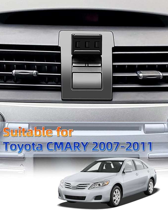 PZK Car Phone Mount for Toyota Camry 2007-2011 Accessories Custom Air Vent | Auto Lock Car Phone Holder One Button Release Hands Free 360° Rotation Phone Cradles Fit for 4.0-7.0'' All Smartphones